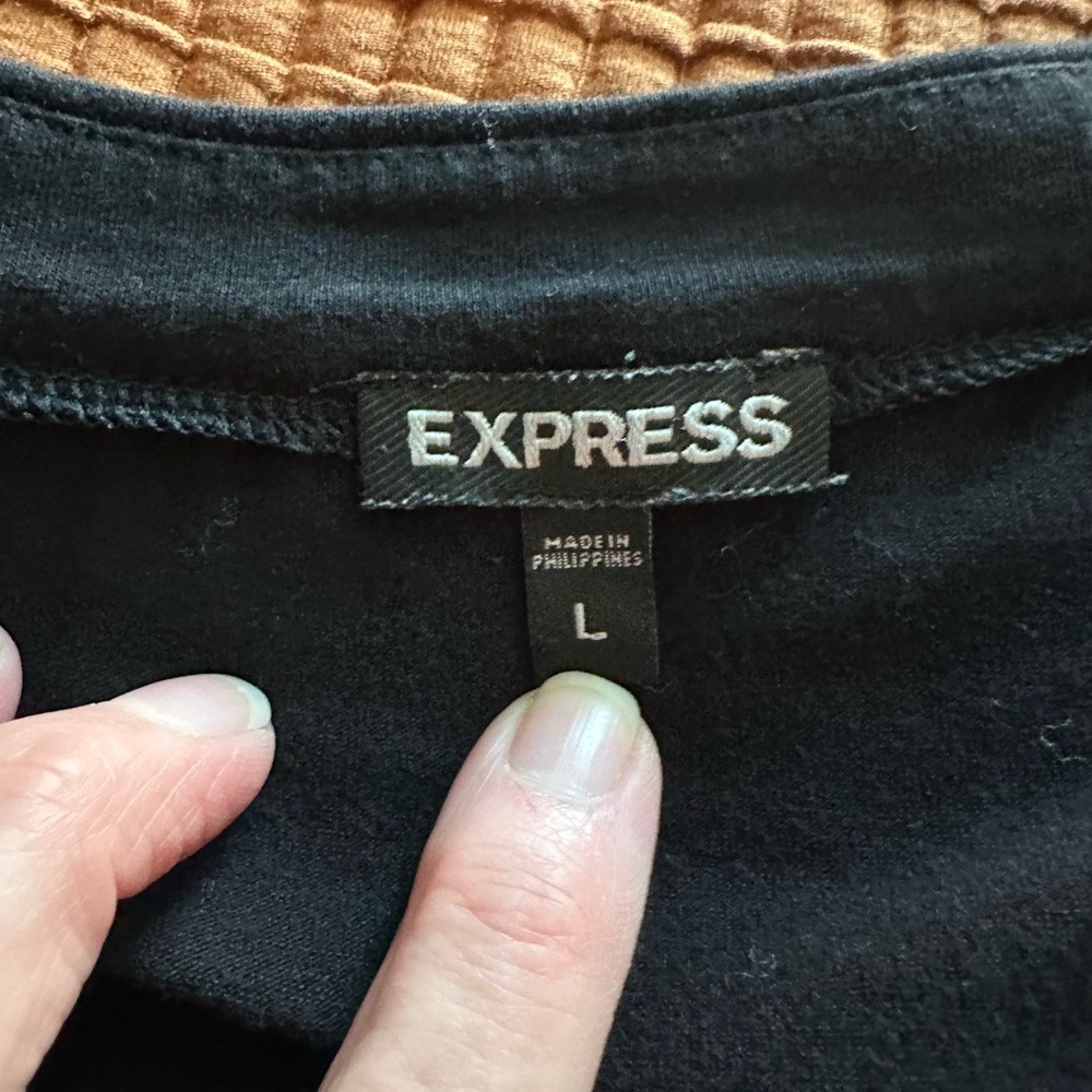 Express Classic Black sleeveless top